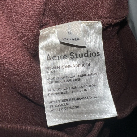ACNE STUDIOS Logo Crewneck (Chestnut Brown) - Picture 5 of 5